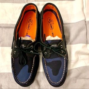 Jack Spade Camo Top Siders Never Worn